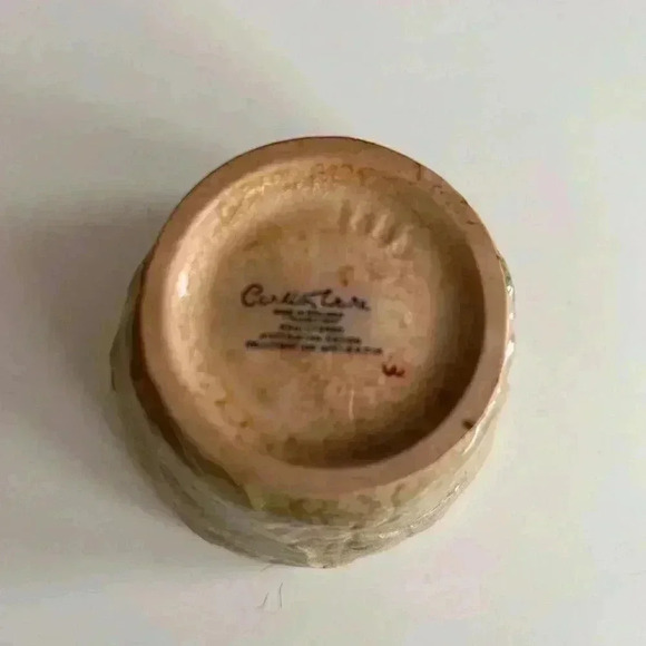 Vintage Art Deco Carlton Ware Green Foxglove Sugar Bowl In Australian Design - Picture 3 of 6